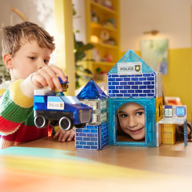 MAGNA-TILES® Police Station™ - 35 pieces