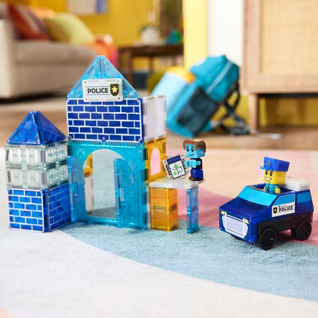 MAGNA-TILES® Police Station™ - 35 pieces