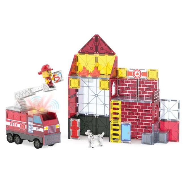 MAGNA-TILES® Fire Station™ - 50pcs