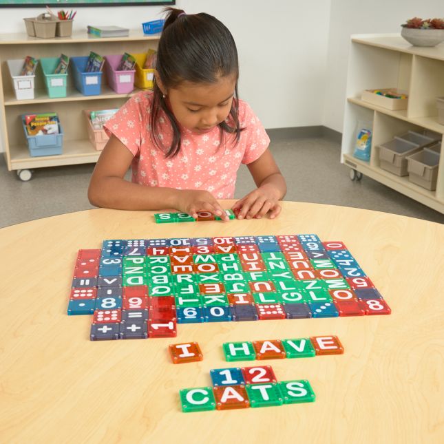 MAGNA-TILES® microMAGS Learn Letters and Numbers™ - 112pcs