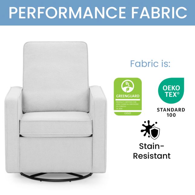 Luna Nursery Swivel Glider - Dovetail Gray