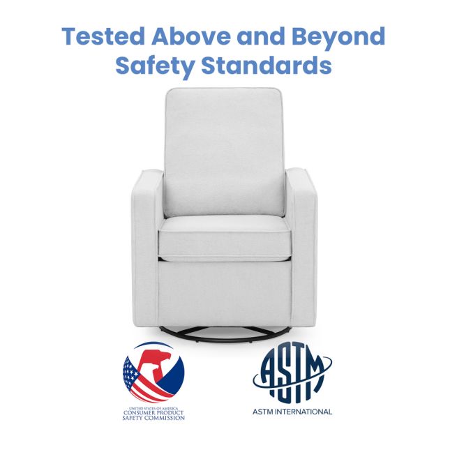 Luna Nursery Swivel Glider - Dovetail Gray