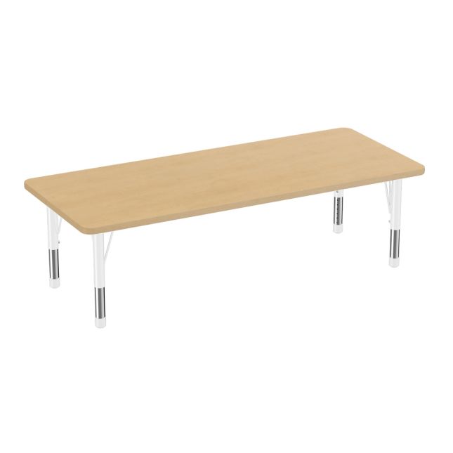 30" x 72" Rectangle Activity Table with Adjustable Chunky Legs