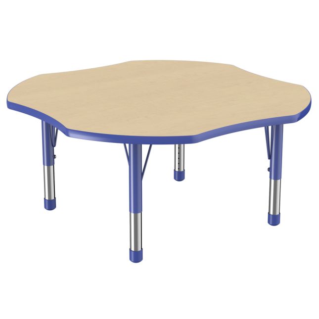 48" x 48" Clover Thermofused Woodgrain Activity Table