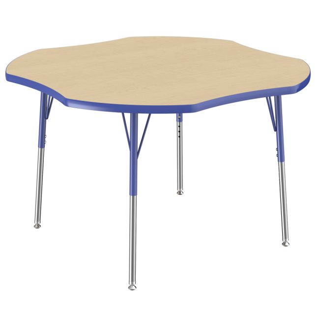 48" x 48" Clover Activity Table with Adjustable