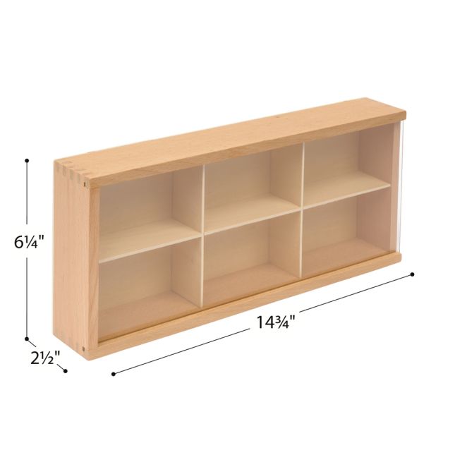 Wooden Discovery Boxes 14" x 6" - Set of 3