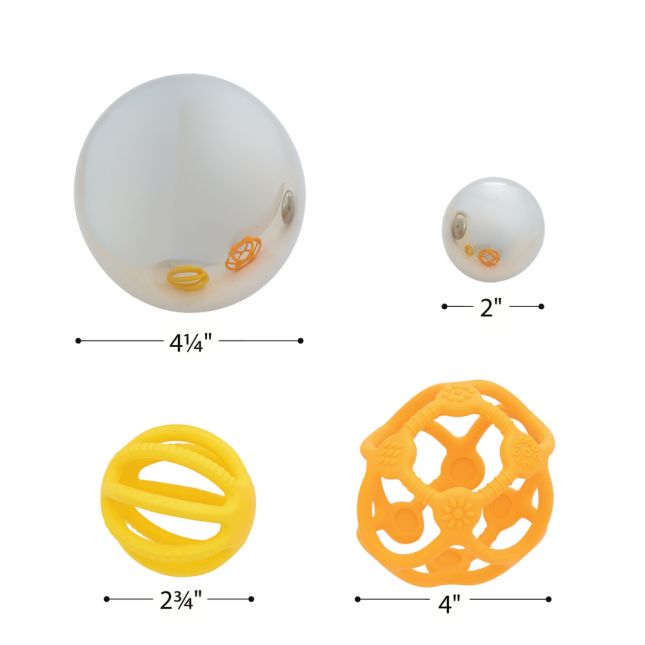 Sensory Reflective Sound Balls with Silisoft Flexi-Balls - Kit of 12