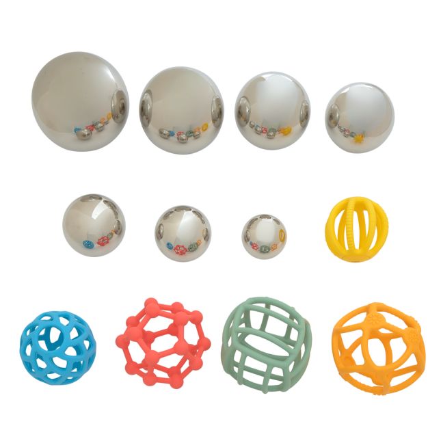 Sensory Reflective Sound Balls with Silisoft Flexi-Balls - Kit of 12