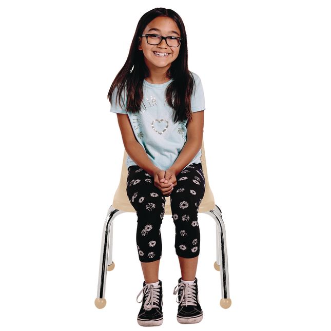 12" Stack Chair with Ball Glides, 6-Pack