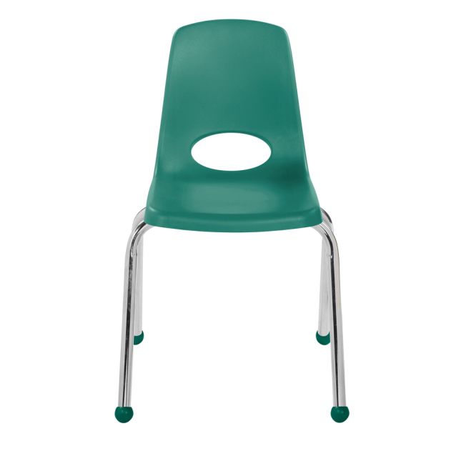 16" Stack Chair with Ball Glides - Set of 6 - Green