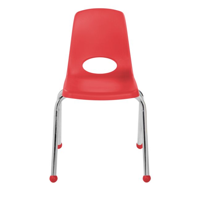 16" Stack Chair with Ball Glides - Set of 6 - Red