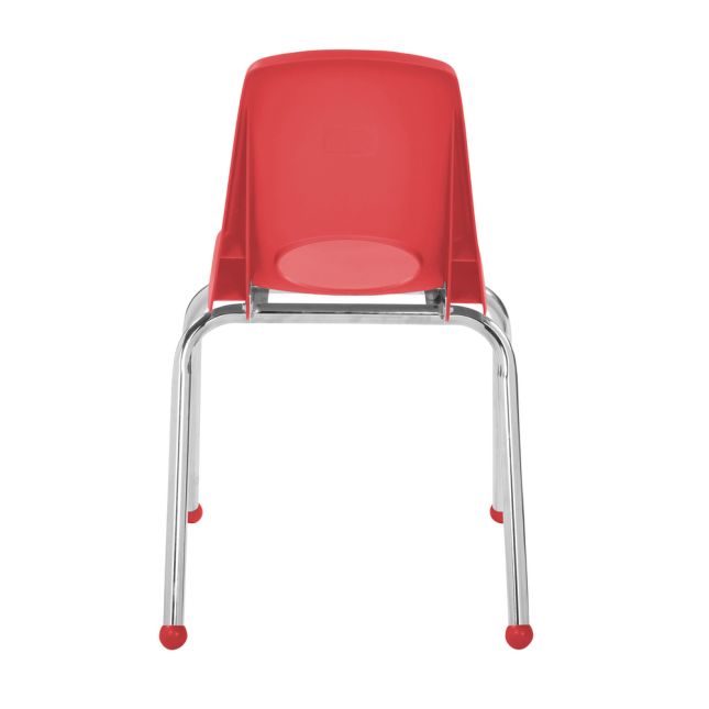 16" Stack Chair with Ball Glides - Set of 6 - Red