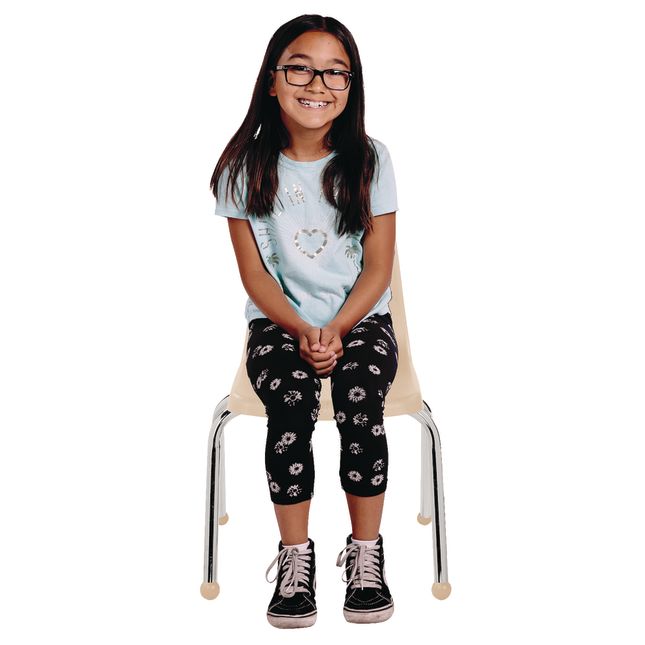 16" Stack Chair with Ball Glides - Set of 6