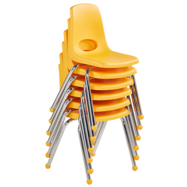 16" Stack Chair with Ball Glides - Set of 6 - Yellow