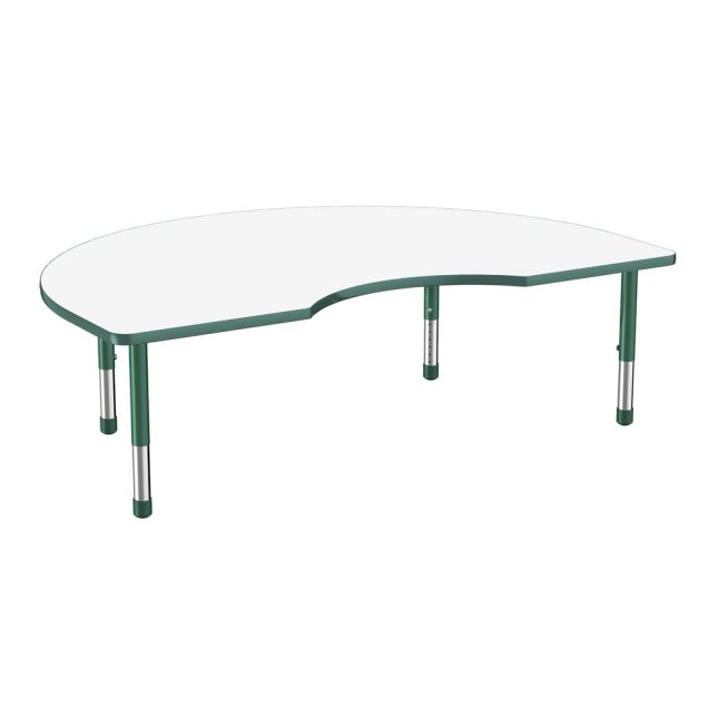 48" x 72" Kidney Dry-Erase Activity Table with