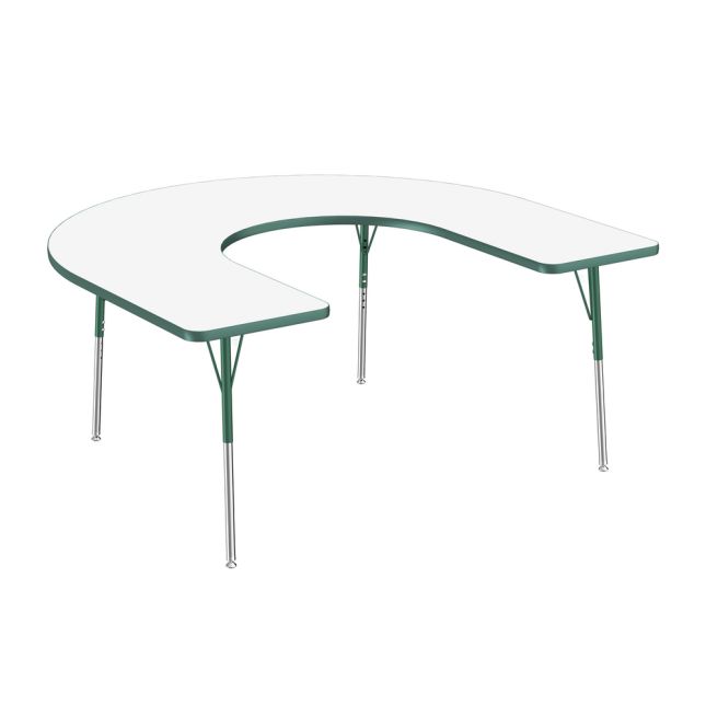 60" x 66" Horseshoe Dry-Erase Activity Table with