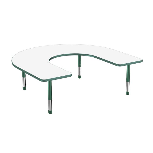 60" x 66" Horseshoe Dry-Erase Activity Table with