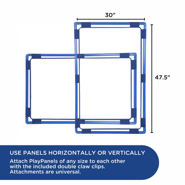 Children's Factory® Rectangle PlayPanel® Room Divider - Set of 3 - Clear