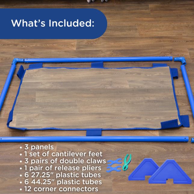 Children's Factory® Rectangle PlayPanel® Room Divider - Set of 3 - Clear