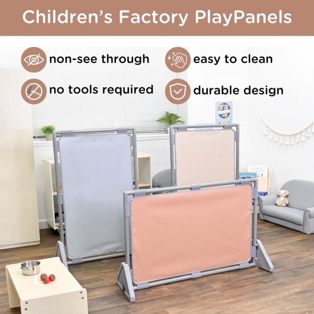 Children's Factory® Rectangle PlayPanel® Room Divider - Set of 3 - Elements