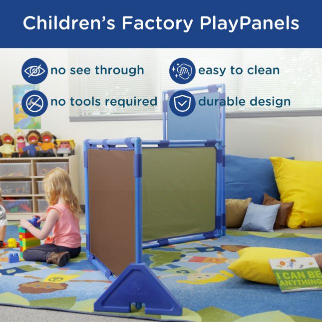 Children's Factory® Rectangle PlayPanel® Room Divider - Set of 3 - Woodland