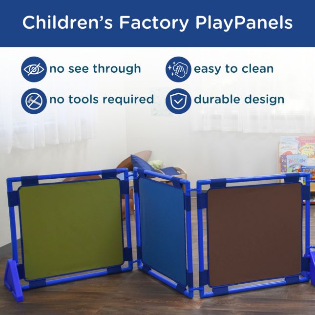 Children's Factory® PlayPanels® 3-Panel Room Divider - Woodland