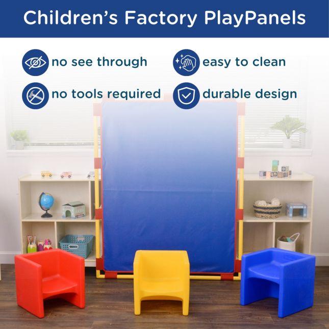 Children's Factory® Big Screen PlayPanel® Room Divider - Set of 5 - Rainbow