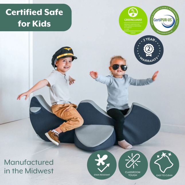 Children's Factory® Rocket the Rocker – Double Plane Soft Foam Rocker