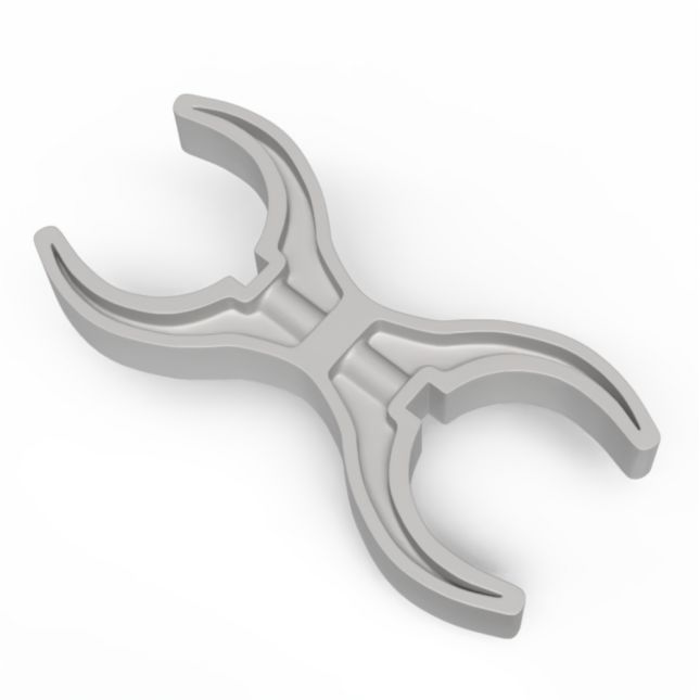 Children's Factory® PlayPanels® Double Claw Connector - Set of 12- Gray