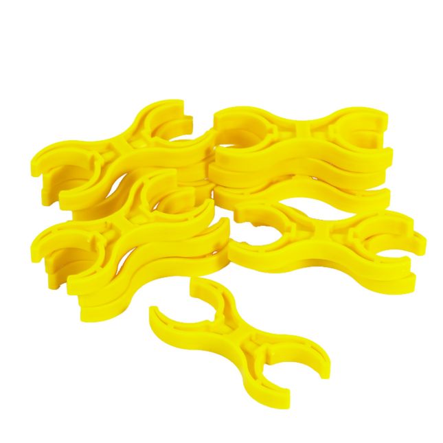 Children's Factory® PlayPanels® Double Claw Connector - Set of 12- Yellow