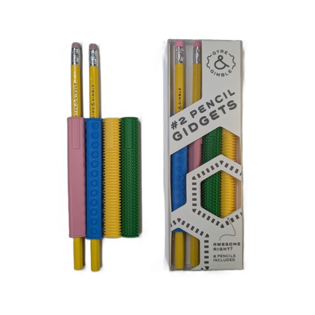 Textured Silicone Pencil Fidget Grip - 4 Sleeves