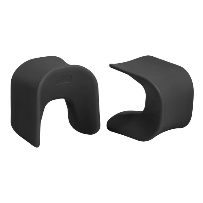 14" Wave Stool 2 Pack - Black