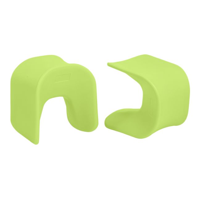 14" Wave Stool 2 Pack - Lime Green