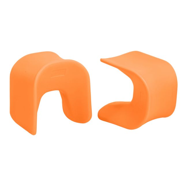 14" Wave Stool 2 Pack - Orange