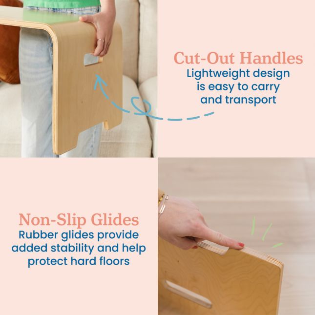 Bentwood Lap Desk – Portable Wooden Floor Desk for Flexible Learning