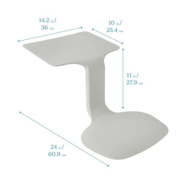 Surf Chair with Cushion - Light Grey