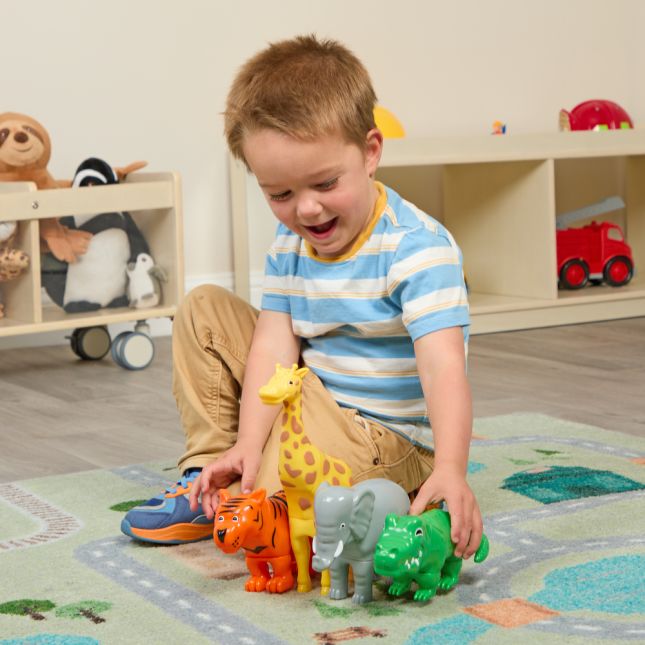 Magnetic Mix or Match Jungle Animals – 4-Piece Magnetic Animal Set