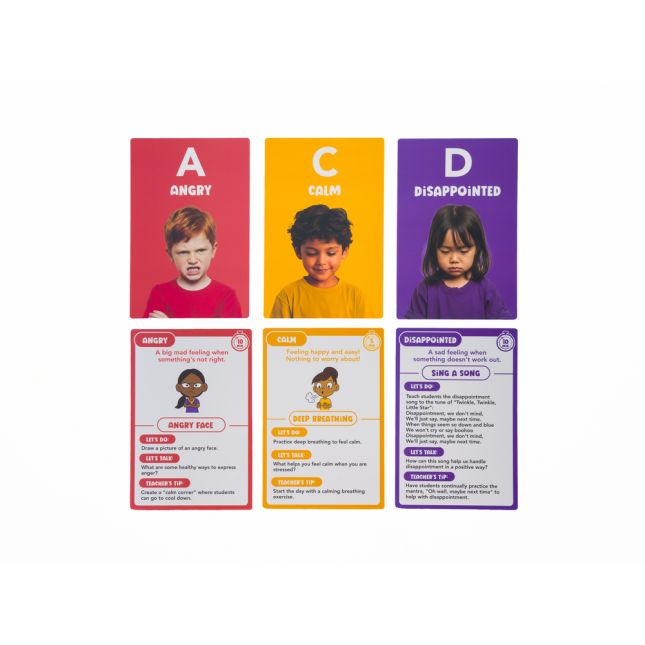 Jumbo ABC Emotion Cards - Expressions Set of 30
