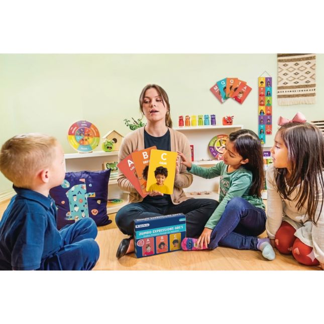 Jumbo ABC Emotion Cards - Expressions Set of 30