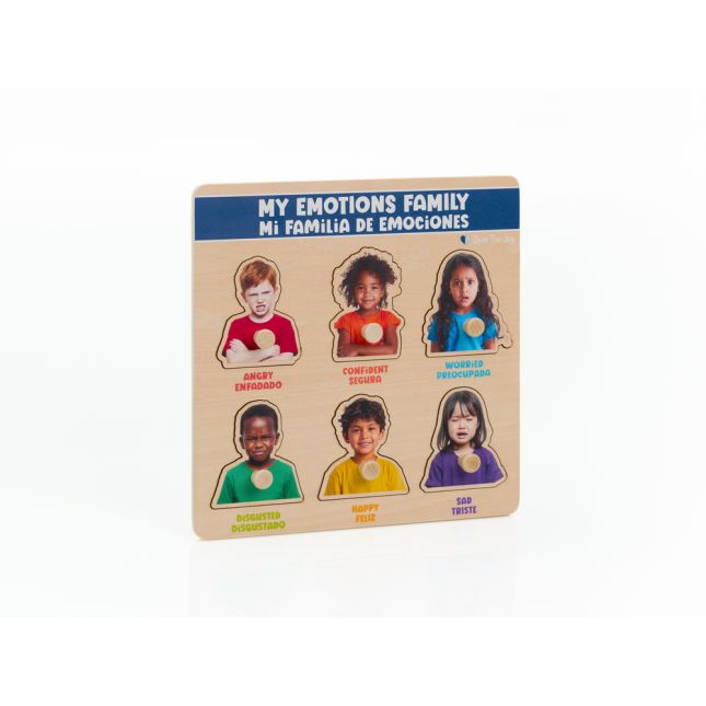 My Emotions Family Peg Puzzle 10"x10" - Expressions