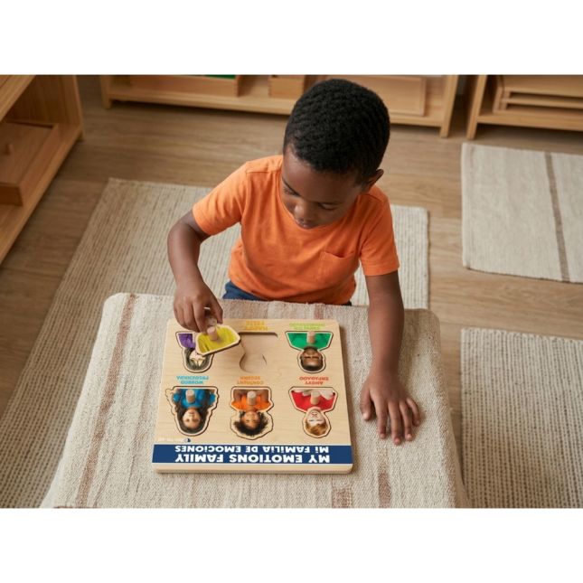 My Emotions Family Peg Puzzle 10"x10" - Expressions