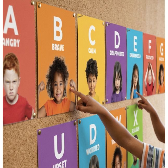 ABC Emotions Posters Pack - 1 poster, 26 large cards