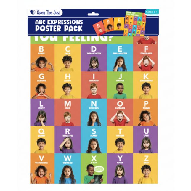 ABC Emotions Posters Pack - 1 poster, 26 large cards