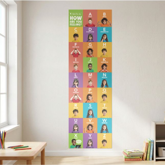 Large ABC Emotions Door Poster