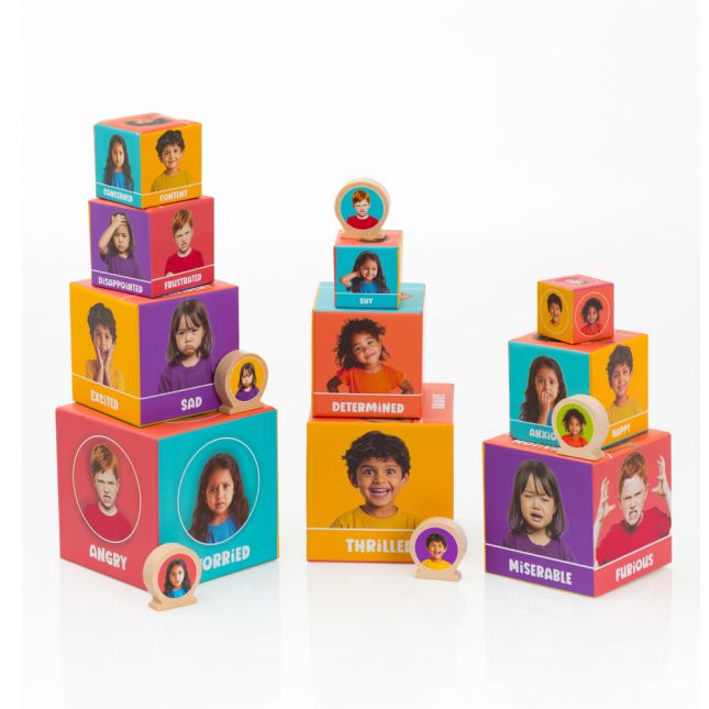 The Tower of Emotions 3' - 10 stacking blocks