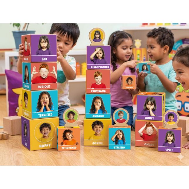 The Tower of Emotions 3' - 10 stacking blocks