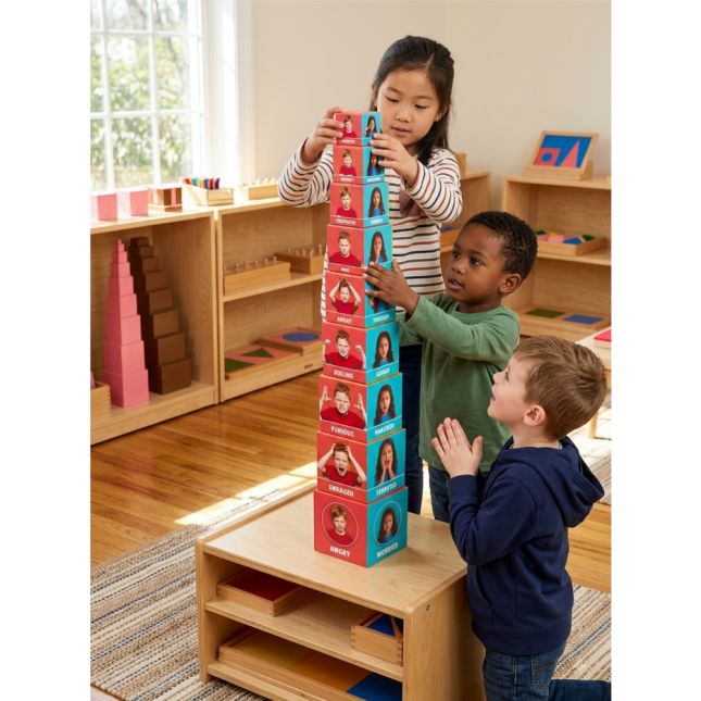 The Tower of Emotions 3' - 10 stacking blocks