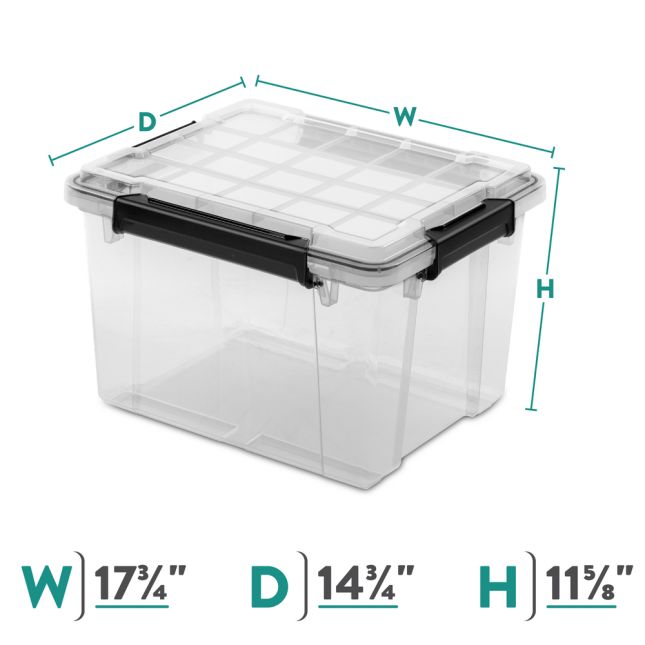 Snap-Tight Clear Activity Storage Box - 1 storage bin