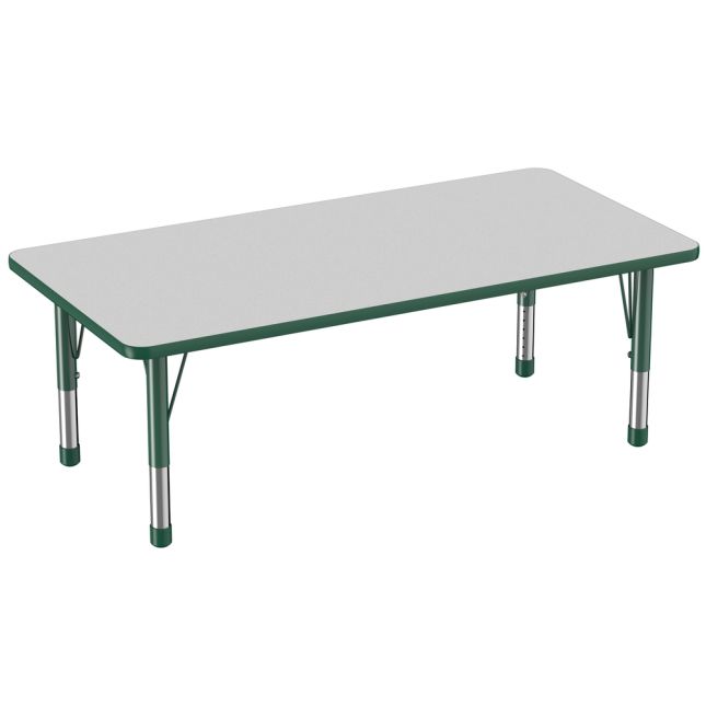 30" x 60" Rectangle Activity Table with Adjustable