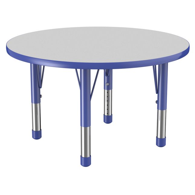 36" Round Activity Table with Adjustable Chunky Legs